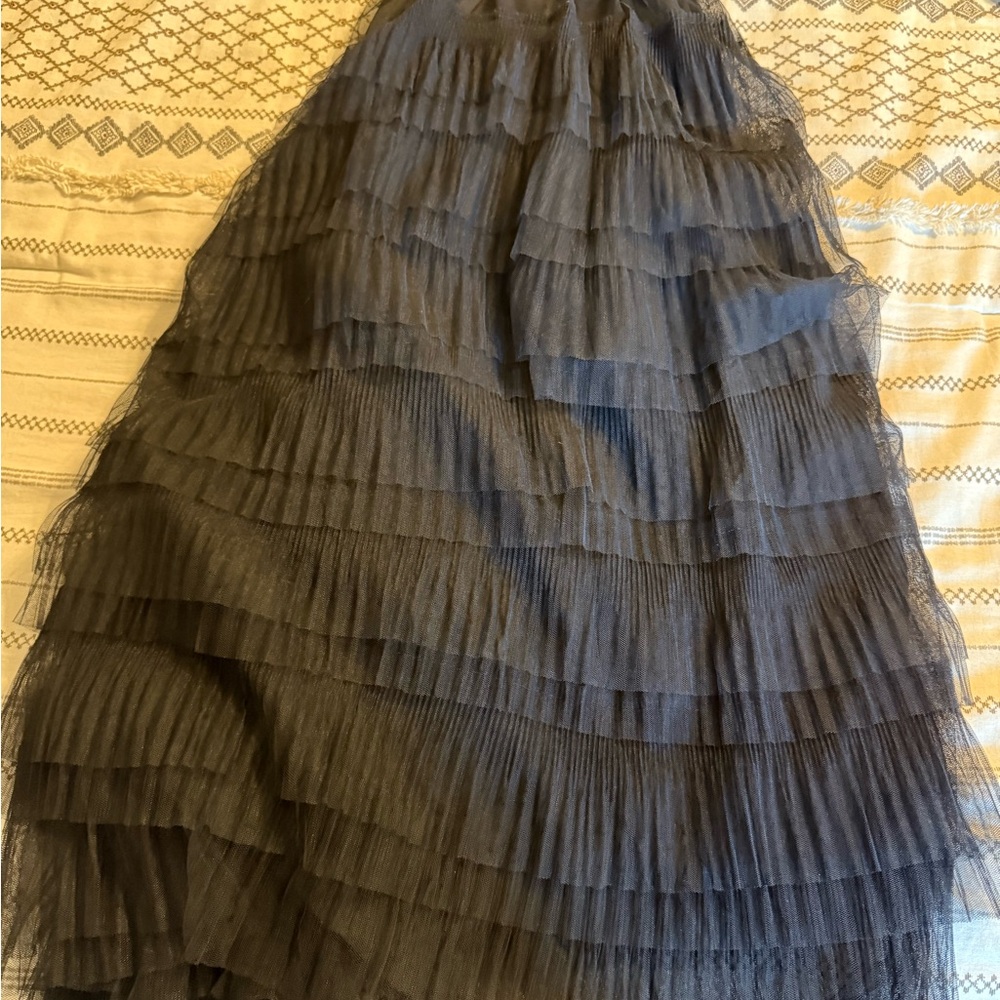 Studio West Black tired Tulle Skirt - Picture 4 of 6